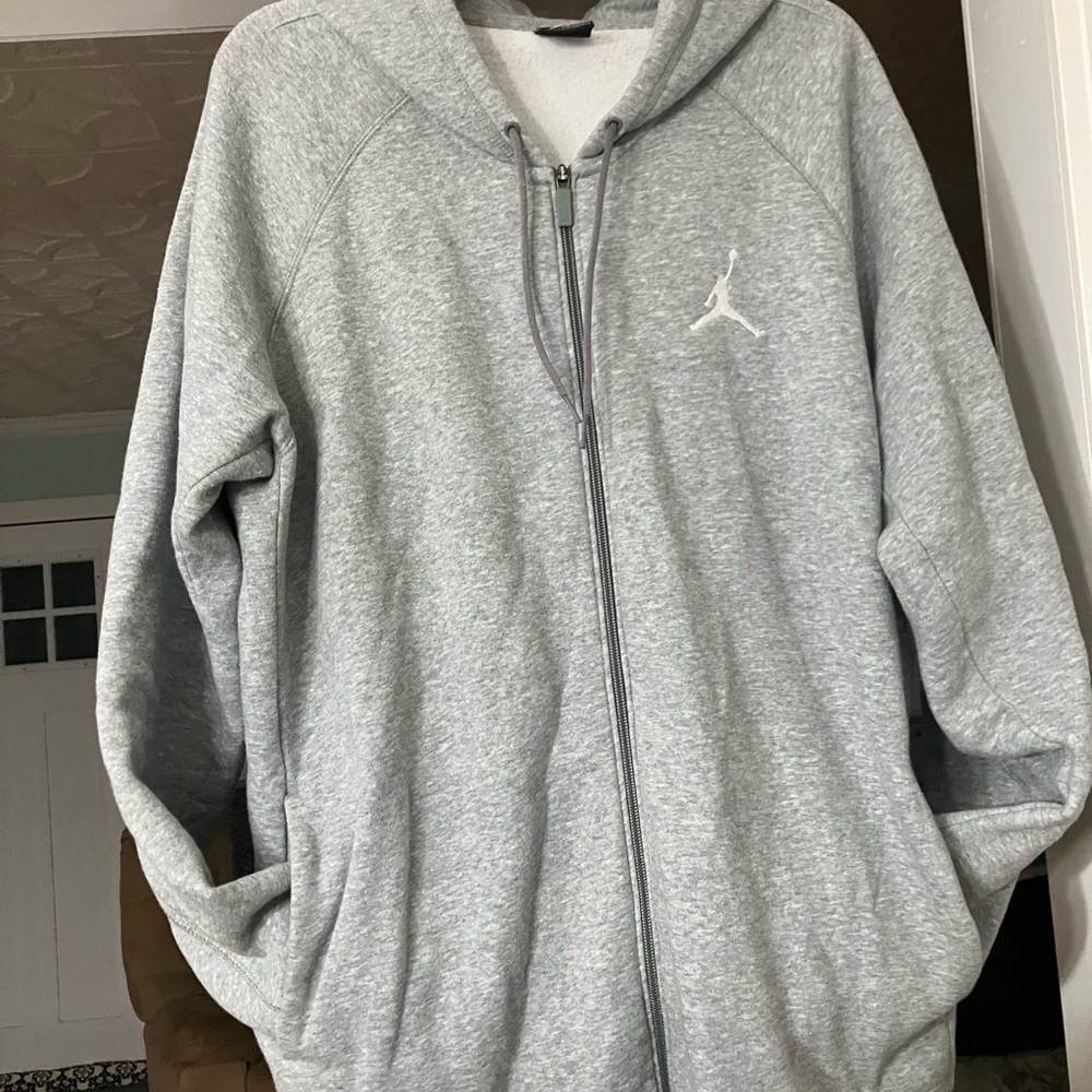 Jordan Full Zip Hooded Sweatshirt, EUC